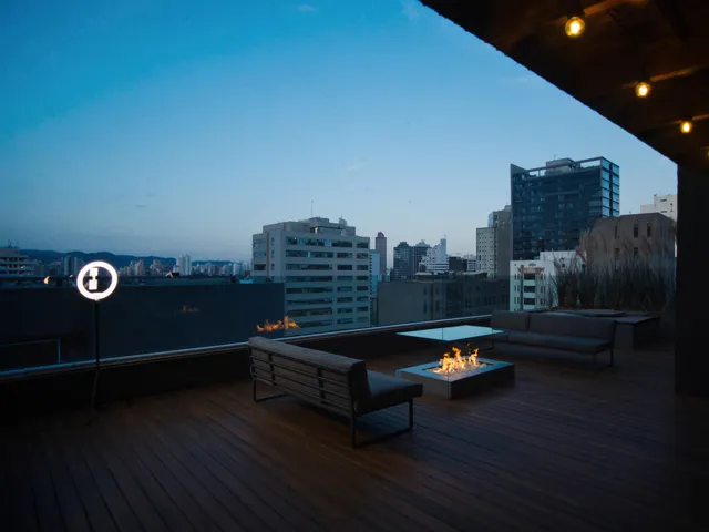 Terraço com vista livre